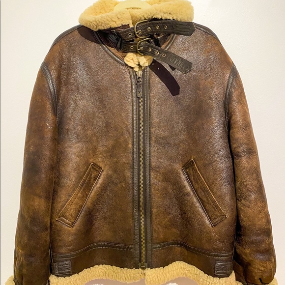TYPE B-3 SHEEPSKIN FADELESS MILITARY JACKET - Picture 11 of 13